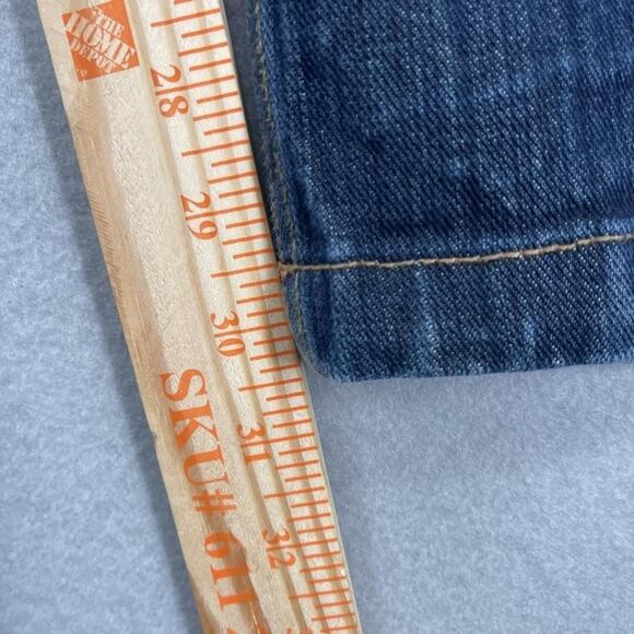 Mecca USA Jeans Mens 38x30 Blue Denim Relaxed Fit Hip Hop Streetwear Embroidered - Picture 6 of 16